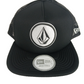 Volcom Volcom Stone Logo Black Silver Mesh One Size Fits All Vintage Snapback Trucker Hat