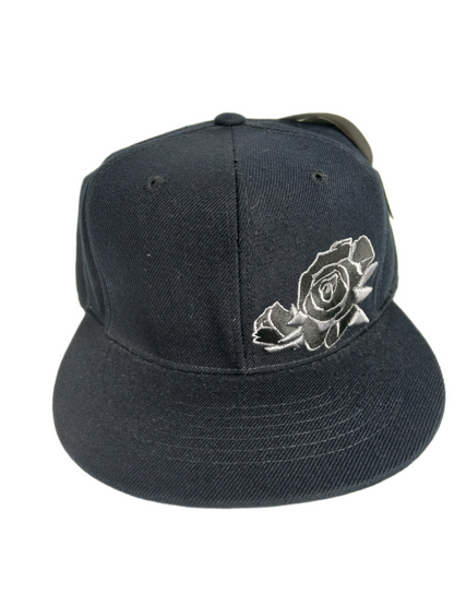 Neff Braydon Szafranski Black Rose Black Silver Size 7 1/4 Small Vintage Fitted Hat