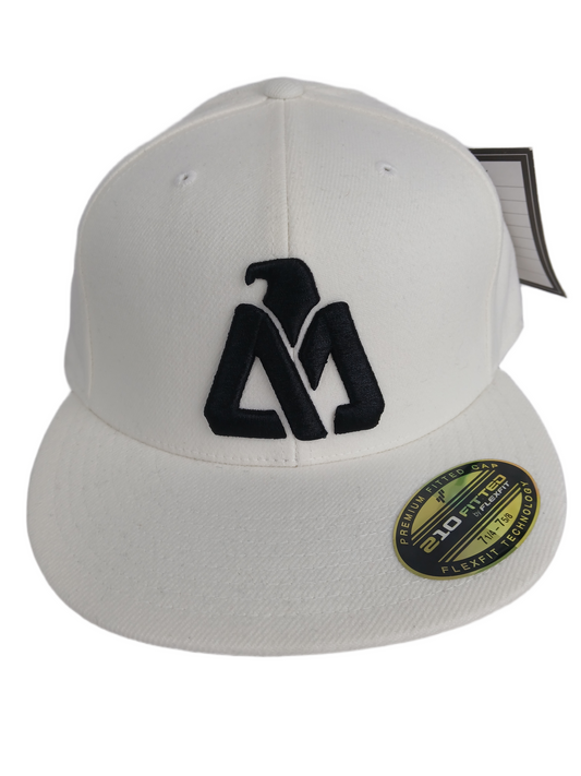 Matix Bribe Cream Black Size L - XL 7 1/4 - 7 5/8 Vintage Pre Production 210 Flexfit Fitted Hat Podium Dist.