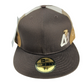 Matix X New Era 59Fifty Brown Plaid Size 7 1/2 59.6cm Vintage Fitted Hat