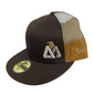 Matix X New Era 59Fifty Brown Plaid Size 7 1/2 59.6cm Vintage Fitted Hat