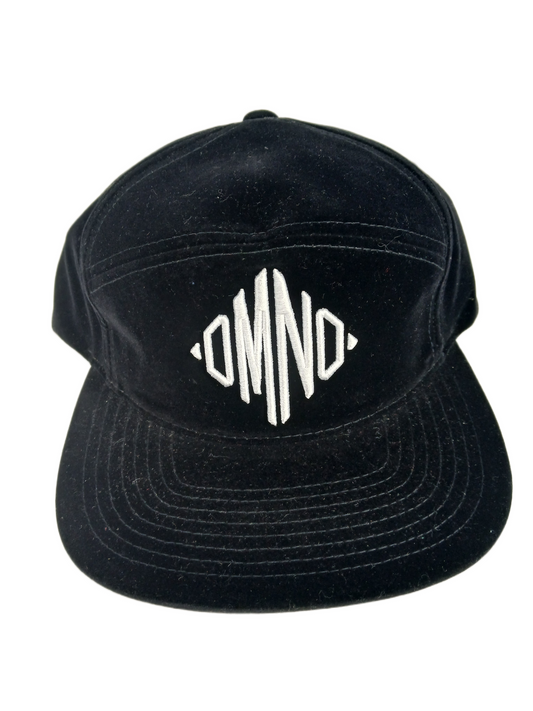 Diamond Monogram Black White One Size Fits All Vintage Snapback 5 Panel Hat