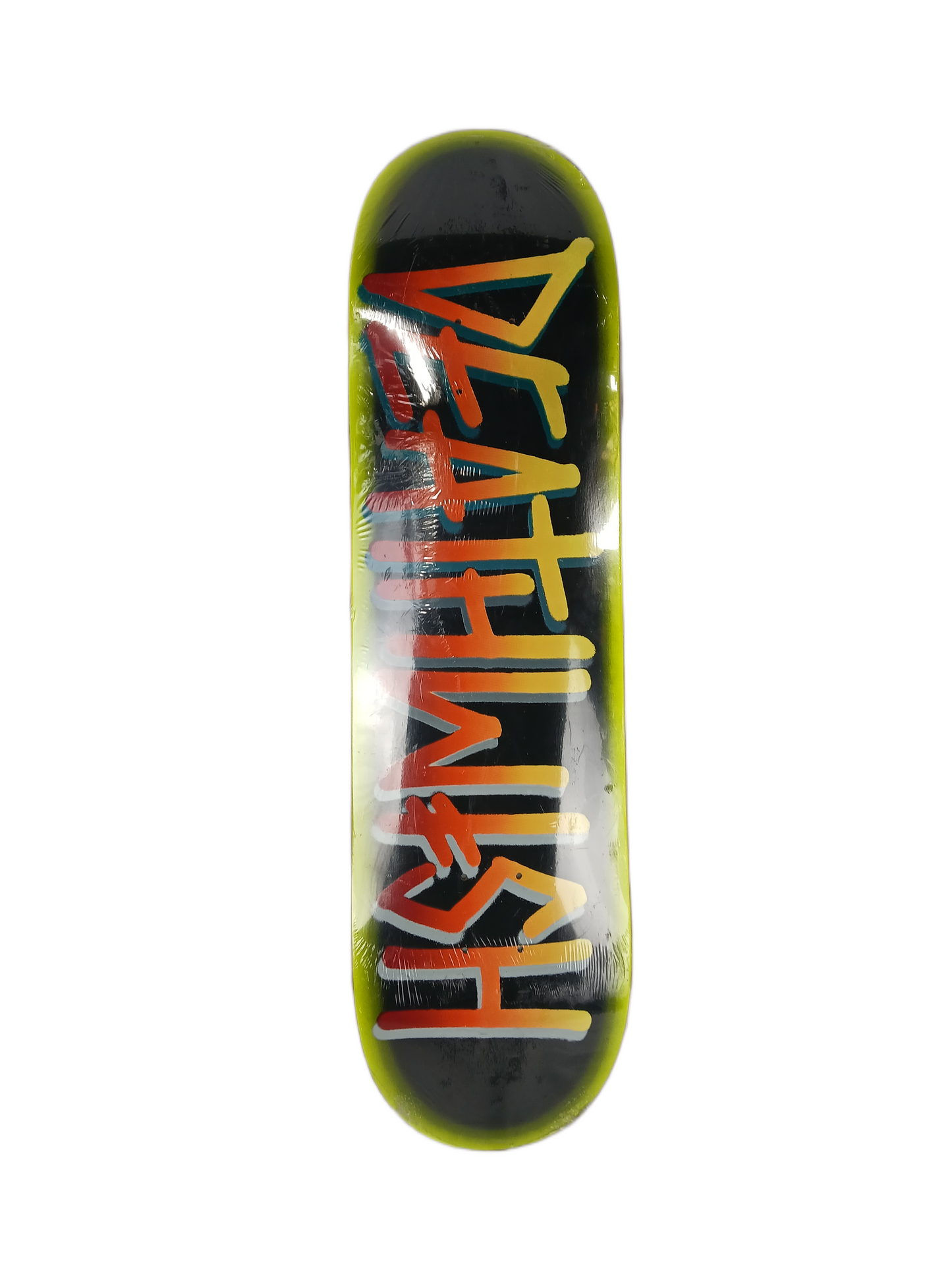 Deathwish Yellow Black Multi Fade Size 8.5" Vintage NOS Deck