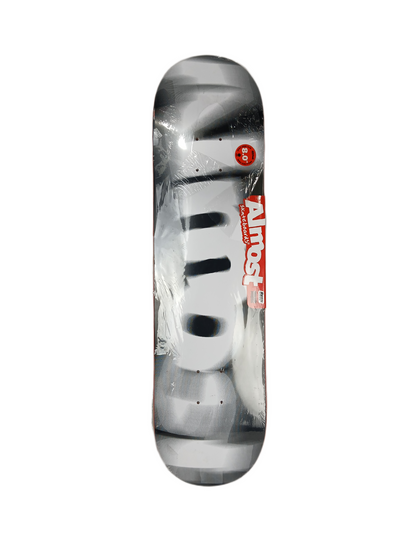 Almost Spin Blur Black White Size 8.0" Vintage NOS Deck