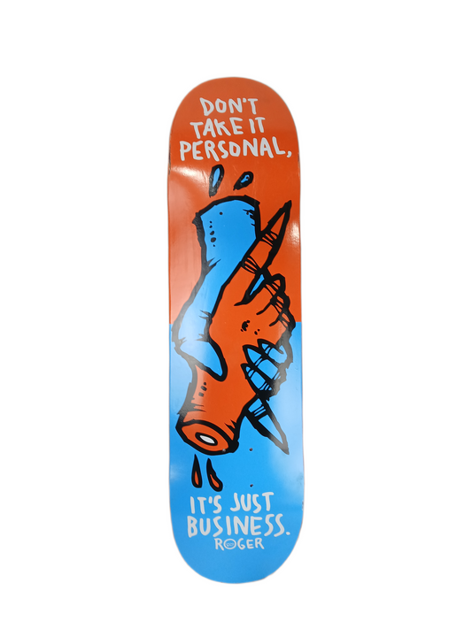 Roger Team Hand Shake Multi 8.125" Vintage NOS Deck