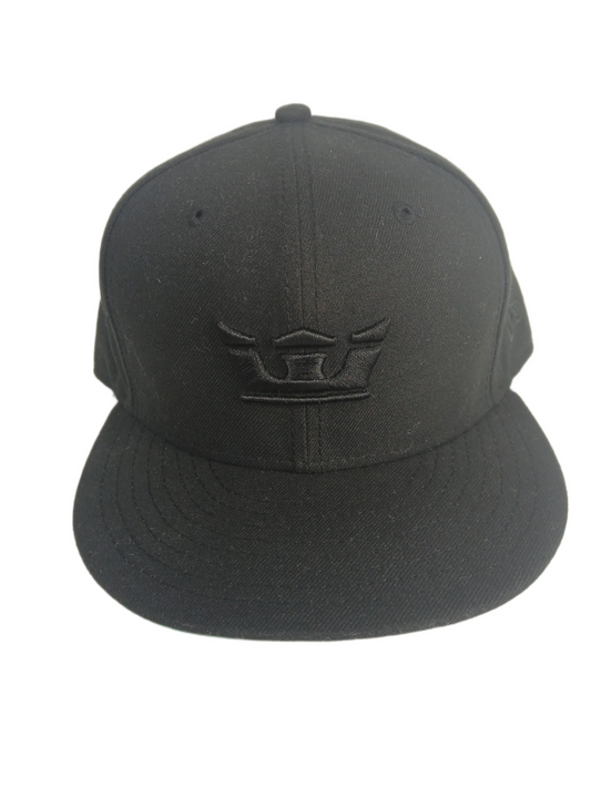 Supra Black Crown Size 7 3/8 58.7cm Vintage Fitted Hat