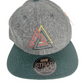 Official Premium John Cardiel All Hail Triangles Rasta Grey Green Wool Size One Size Fits All Vintage Leather Strapback Hat