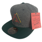 Official Premium John Cardiel All Hail Triangles Rasta Grey Green Wool Size One Size Fits All Vintage Leather Strapback Hat