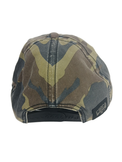 Circa C1rca Army Camo Metal Pin Logo One Size Fits All Vintage Strapback Hat