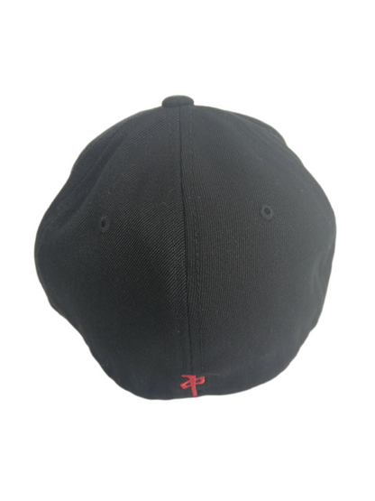 Red Dragon RDS Red White Cross Front & Back Print Size S - M Vintage Original Flexfit Hat