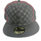 Independent X New Era 59Fifty Iron Crosses Front Print Laurel Leaf Cross Side Print Red Stripes Size 7 1/2 59.6cm Vintage Fitted Hat
