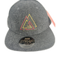 Official Premium John Cardiel All Hail Triangles Rasta Grey Wool One Size Fits All Vintage Leather Strapback Hat