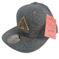 Official Premium John Cardiel All Hail Triangles Rasta Grey Wool One Size Fits All Vintage Leather Strapback Hat