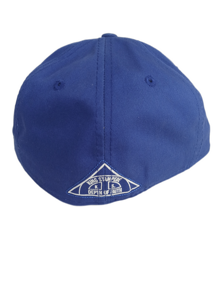 King Stampede X New Era CULT Silver Blue Size 7 1/8 56.8cm Vintage Fitted Hat