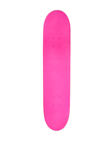 BAM Heartagram Stripes Pink Dipped Black White Size 7.5" Vintage NOS Deck