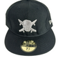 Fourstar X new Era 59Fifty Crailtap Skull & Crossboards Pirate Logo Black Silver Foil Size 7 3/4 61.5cm Vintage Fitted Hat