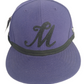Matix X New Era 59Fifty Brandon Biebel Signature Beezy Purple Black M Initial Front BB Initials Back Size 7 1/2 59.6cm Vintage Fitted Hat