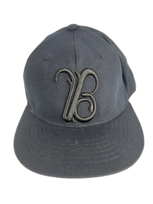 Neff Braydon Szafranski Initial B Black Black Size 7 3/8 Medium Vintage Fitted Hat