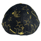 Adidas Hollywood Skyline Felt Black Gold All Over Print Size 7 3/8 Vintage Fitted Hat
