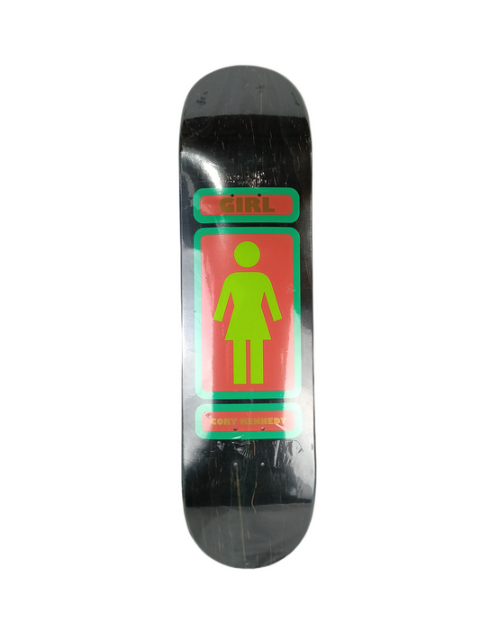 Girl Cory Kennedy Original 93 Til Series Black Woodgrain Gold Red Size 8.25" Vintage NOS Deck