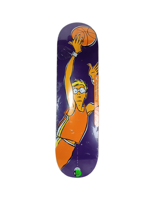 Girl Rick Howard B-Ball Series Purple Orange Size 8.5" Vintage NOS Deck