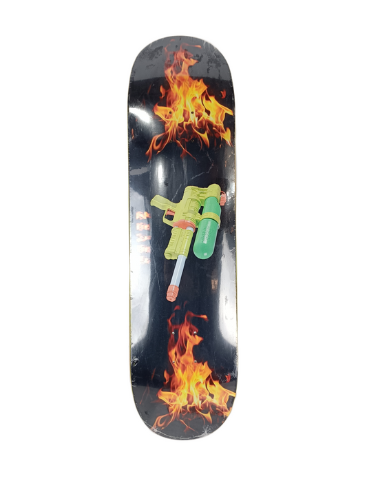 Alltimers Zered Bassett Super Soaker Black Red Multi Size 8.25" Vintage NOS Deck