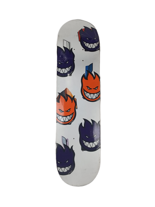 Blank White Spitfire Stickers On Paint Size 8.25" Deck
