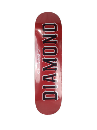 Diamond Chicago Bulls Home Team Deck Red Black White Size 8.25" Vintage NOS Deck