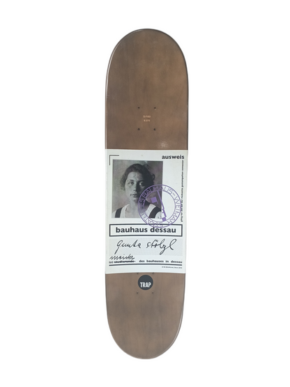 Trap Bauhaus Dessau Ausweis Top Portait Bottom Abstract Print Numbered #5 - 500 Size 8.375" Produced Vintage NOS Deck