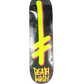 Deathwish Black Pink Yellow Neon Spray Cross Size 8.4" Vintage NOS Deck