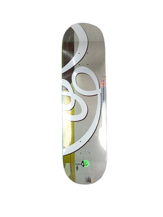 Girl Rowan Davis Swirl Series Andy Jenkins 30 Years Raised Embossed Graphic Size 8.5" Vintage NOS Deck