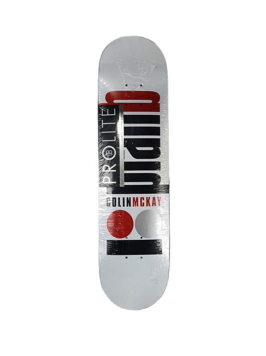 Plan-B Colin McKay White Foil Silver Red Black Size 8.0" Vintage NOS Deck