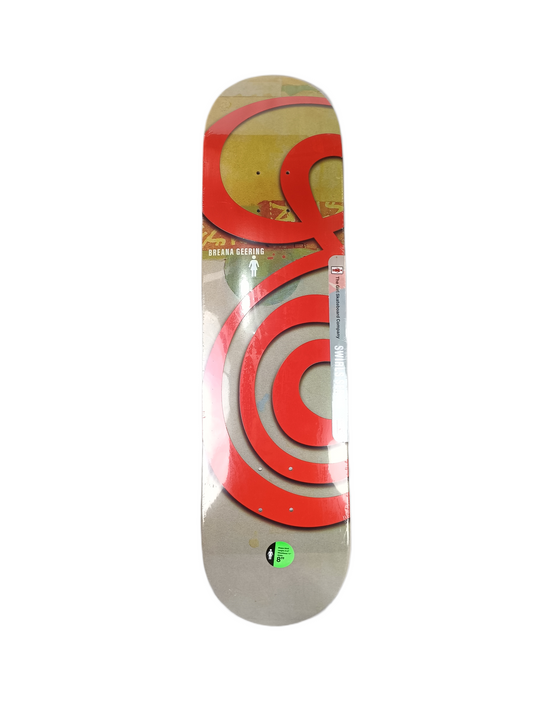 Girl Breana Geering Swirl Series Andy Jenkins 30 Years Raised Embossed Graphic Multi Red Size 8" Vintage NOS Deck