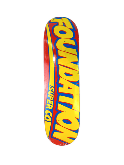 Foundation X Toy Machine Foundation Super Co. Printed Over Ed Templeton Camera Graphic Size 8.4" Vintage NOS Deck