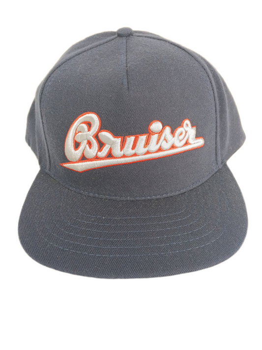 Heel Bruise Bruiser Navy Silver Red One Size Fits All Vintage Snapback Hat