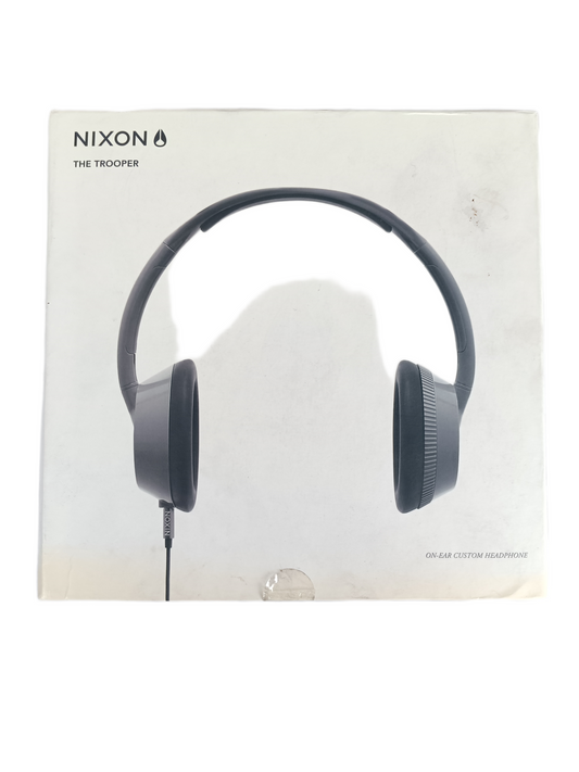 Nixon The Trooper Silver Black On-Ear Custom Vintage Headphones