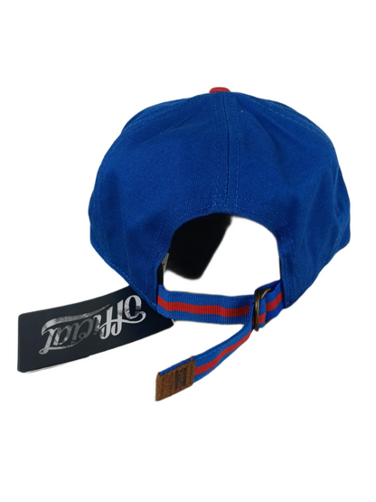 Official The Bust Red Blue One Size Fits All Vintage Strapback Hat