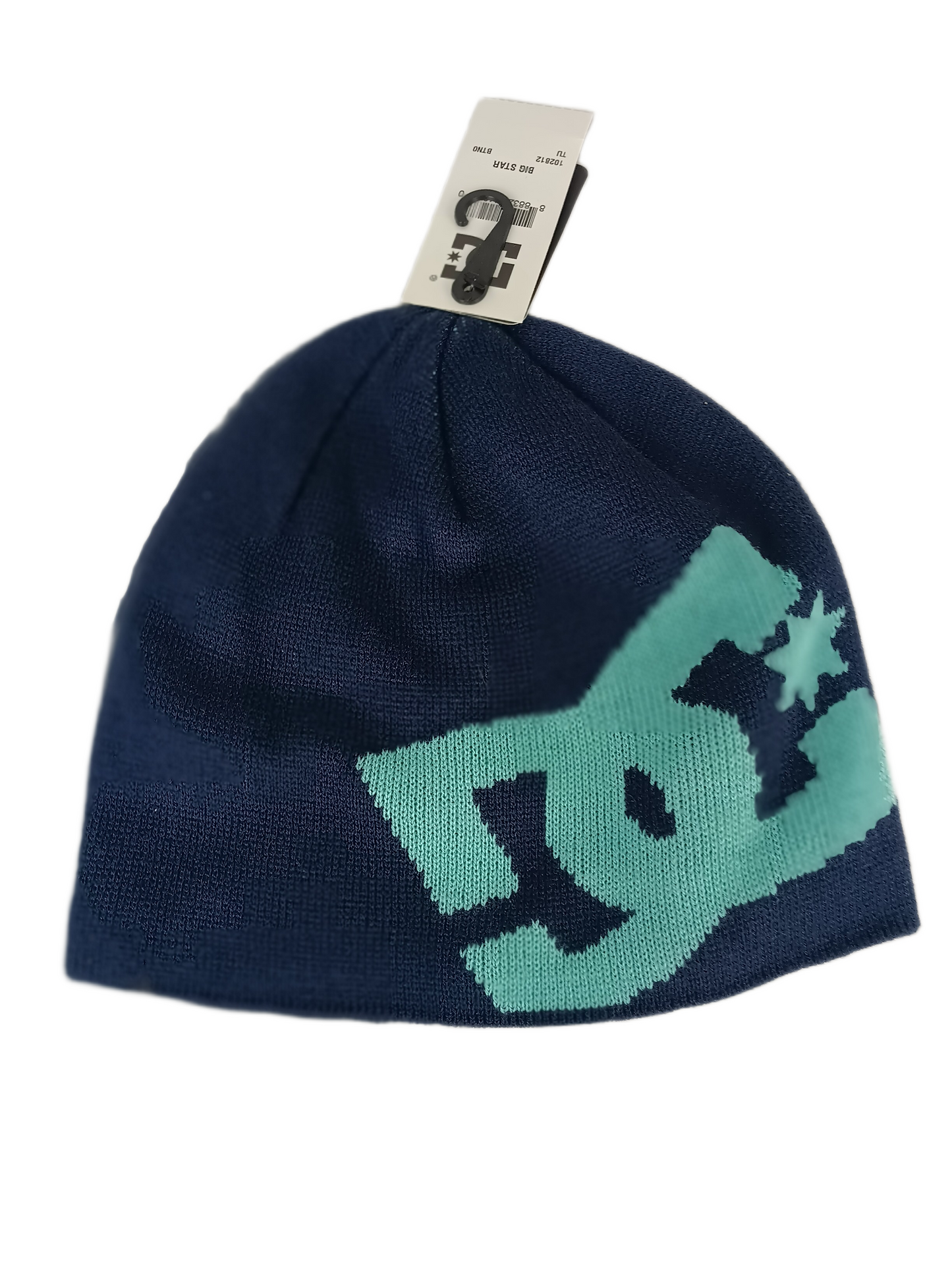 DC Big Star Navy Blue DC Logo One Size Fits All Vintage Beanie