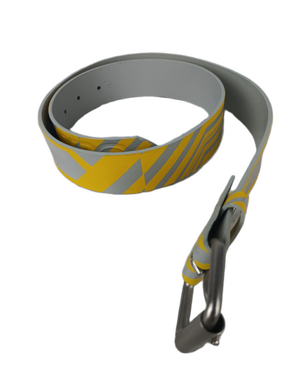 DVS Grey Yellow Stripes Vintage Leather Belt