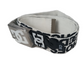 DC DC Shoes Repeater Logo Web Black White Silver Buckle One Size Fits All Vintage Belt