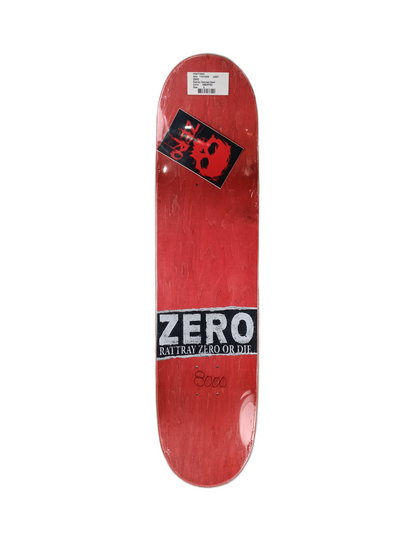 Zero John Rattray Damned Black White Red Size 8.000" Vintage NOS Deck