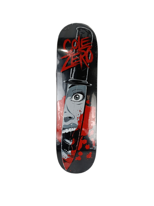 Zero Chris Cole Horror Black Red White Size 8.500" Vintage NOS Deck
