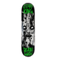 Deathwish Lizard King Sketchy Face Black White Green Purple Top Size 7.4" Vintage NOS Deck