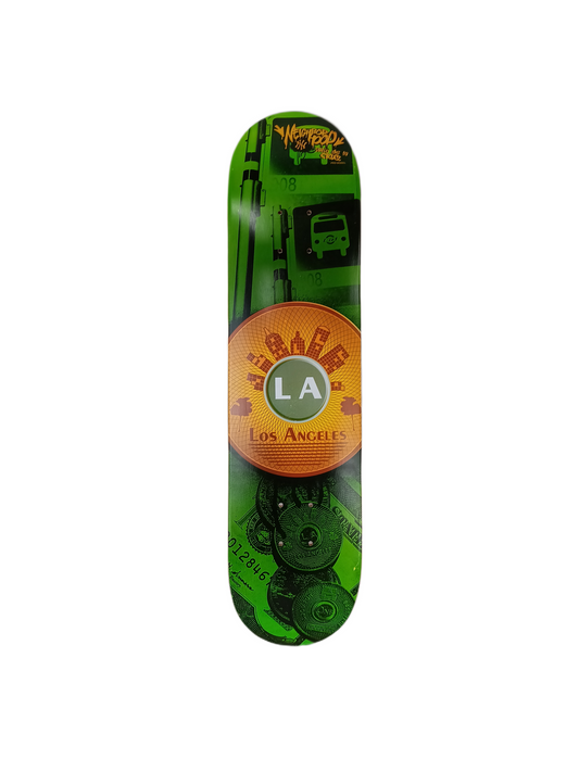 Neighborhood Julio De La Cruz LA Green Gold White Size 7.4" Vintage NOS Deck