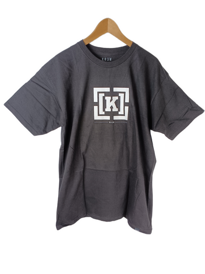 Krew Kr3w Black White Bracket Logo Mens Size L S/s Vintage Shirt