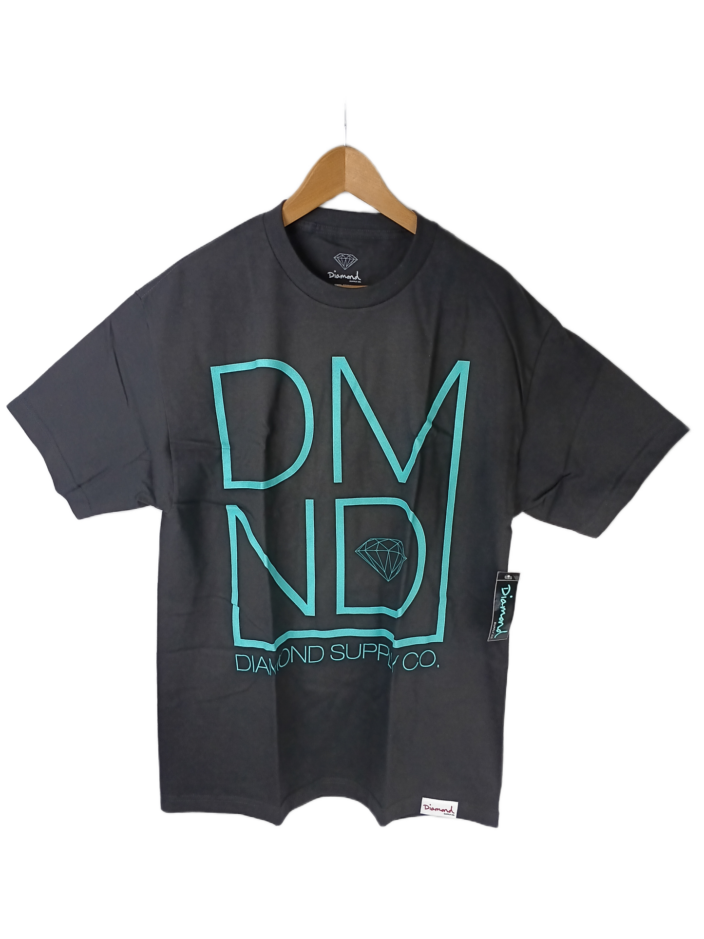 Diamond DMND MOD Black Turquoise Mens S/s Vintage Shirt