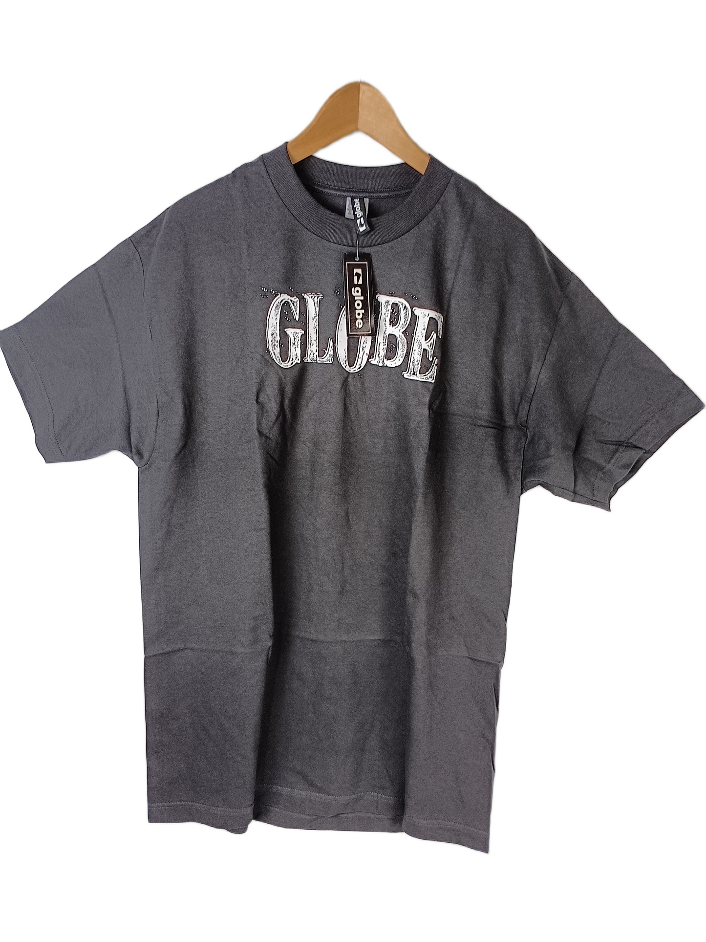 Globe Globe Western Logo Black White Mens Size L S/s Vintage Shirt