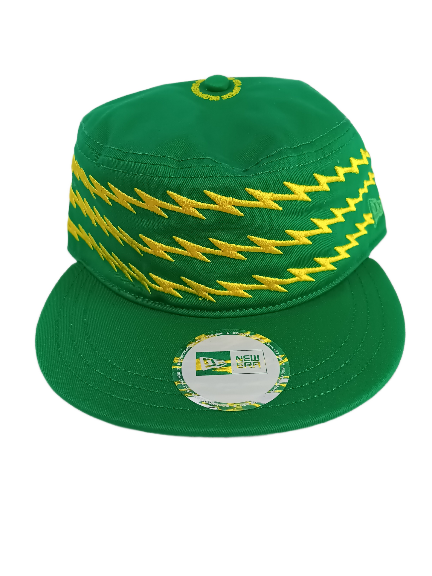 King Stampede X New Era Boltz Green Yellow  Size 7 1/8 56.8cm Vintage Fitted Hat