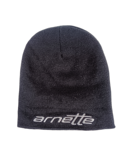 Arnette Classic Arnette Logo Black Silver One Size Fits All Vintage Beanie