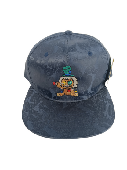 Official Genius Voodoo Doll Blue Brown Multi One Size Fits All Vintage Satin Snapback Hat